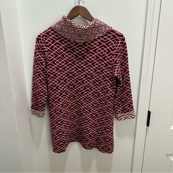 Moth Red and White Cowl Neck Sweater - Picture 4 of 4